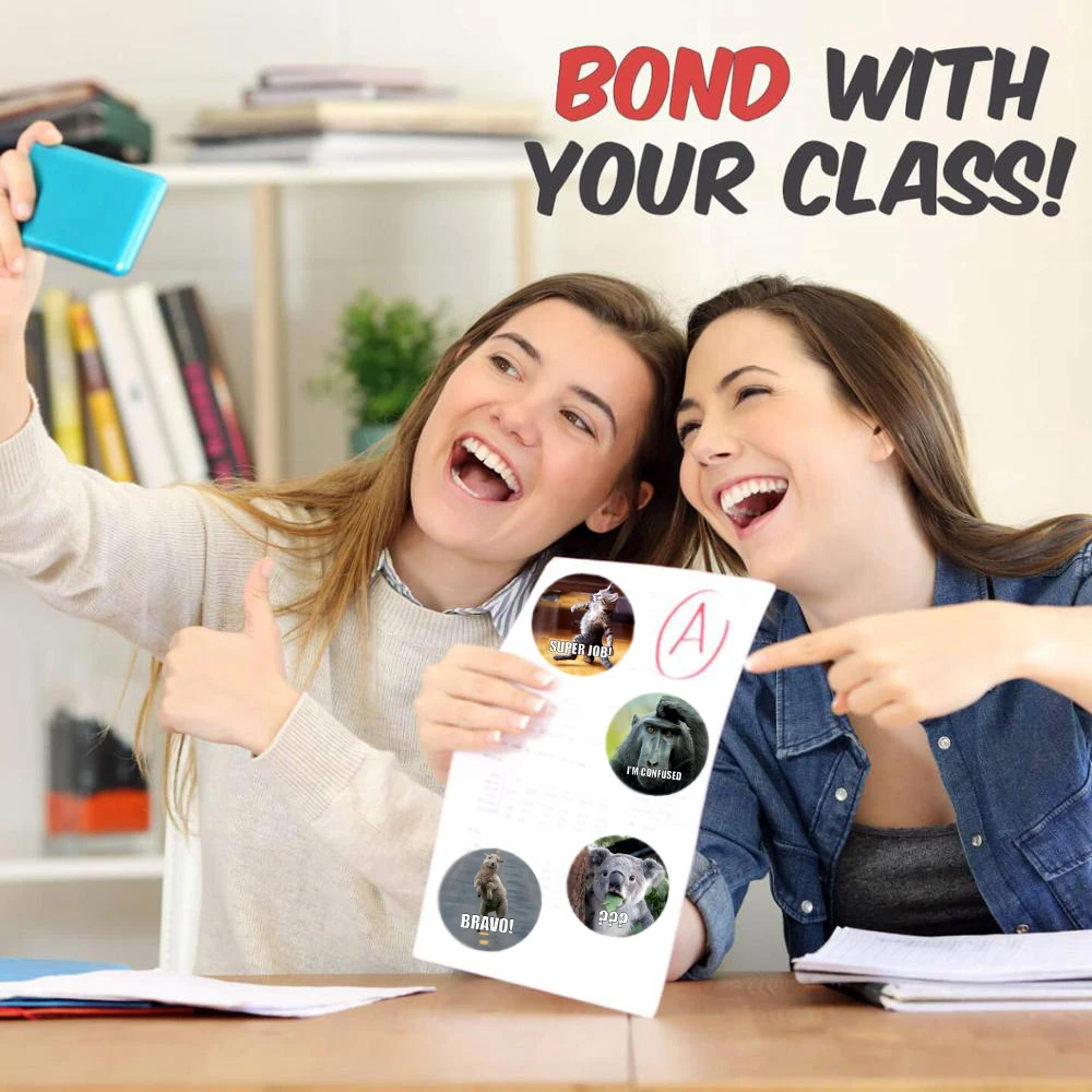 Наклейки с животными из мультфильмов, 100 шт., 500-8 видов конструкций шт.