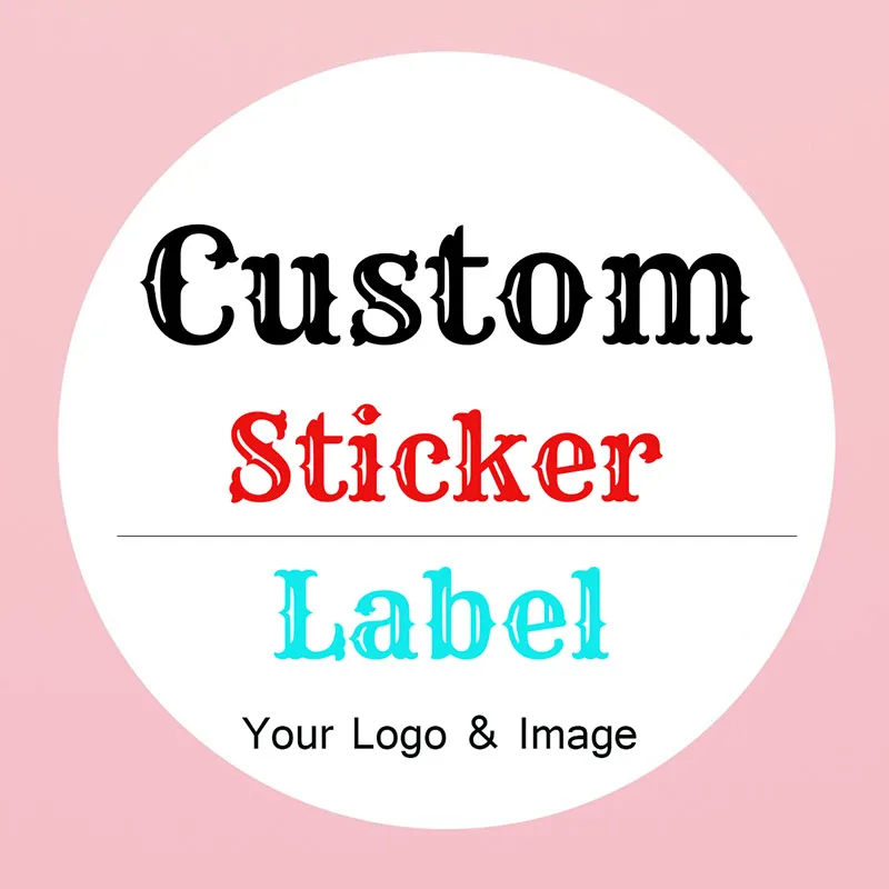 

Наклейки на заказ и индивидуальный логотип, наклейки на подарочную коробку на свадьбу, день рождения, сделай сам, наклейки с вашим собственным логотипом, персонализированные наклейки