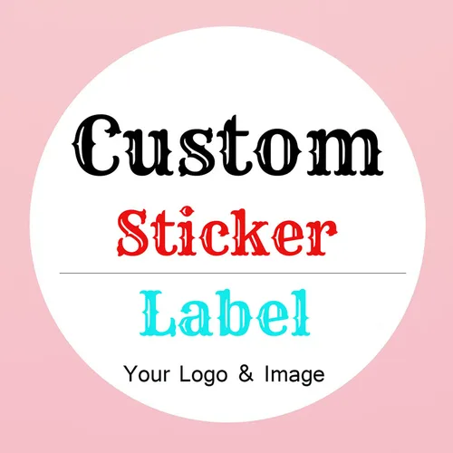 Pegatinas personalizadas y logotipo personalizado, pegatinas para cajas de regalo de cumpleaños y bodas, bricolaje tus propios pegatinas con logotipo, pegatinas personalizadas