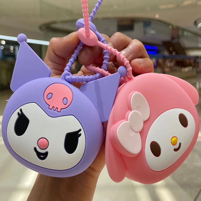 

Sanrio Kulomi Cinnamon Hellokitty Cute Cartoon Coin Purse Creative Animation Doll Bag Pendant Child's Favorite Birthday Gift