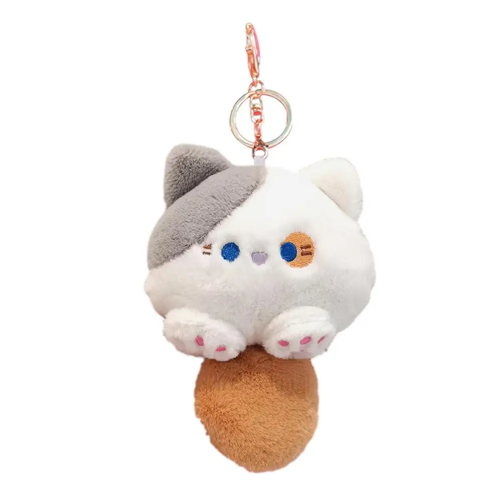 Kawaii Small Cat Kitten Plush Doll Cartoon Soft Stuffed Plushie Girl\'s Bag Keychain Hanging Pendant Toys