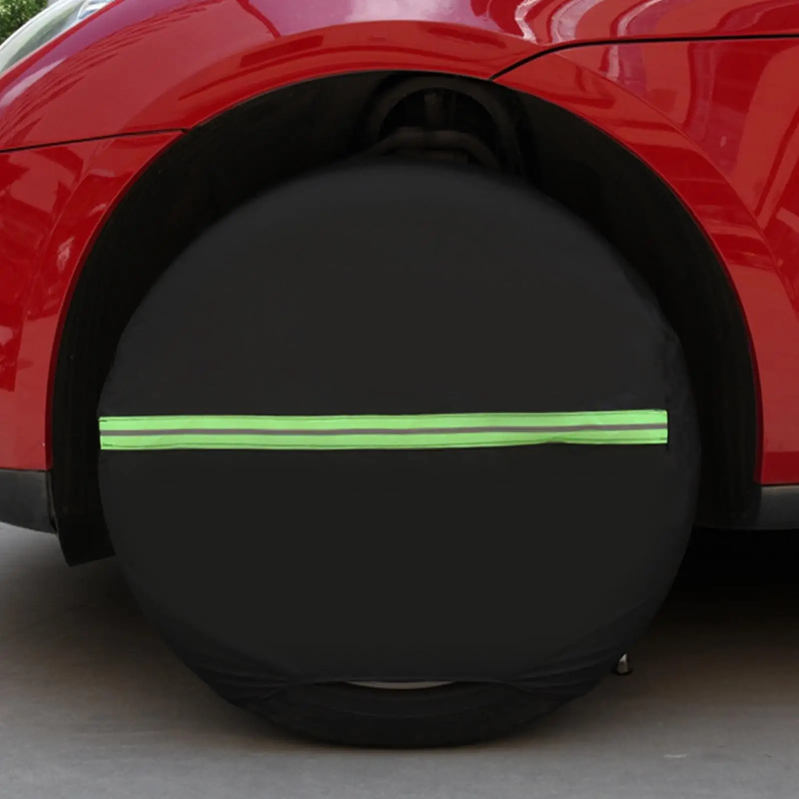 Per copertura riflettente per pneumatici per auto 4 pezzi Copertura protettiva per pneumatici Borsa riflettente per protezione da sole, pioggia e neve per autoveicoli