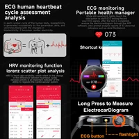 2026 New Body Fat Analysis Health Smart Watch ECG+PPG Uric Acid Blood Pressure Blood Oxygen Clock Call Smart Watch For Men Women - Image 4