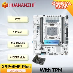 HUANANZHI X99 4MF plus LGA 2011-3 Xeon Motherboard DDR4 Memory Support NVMe SATA for Gaming And Business Use with TPM2.0