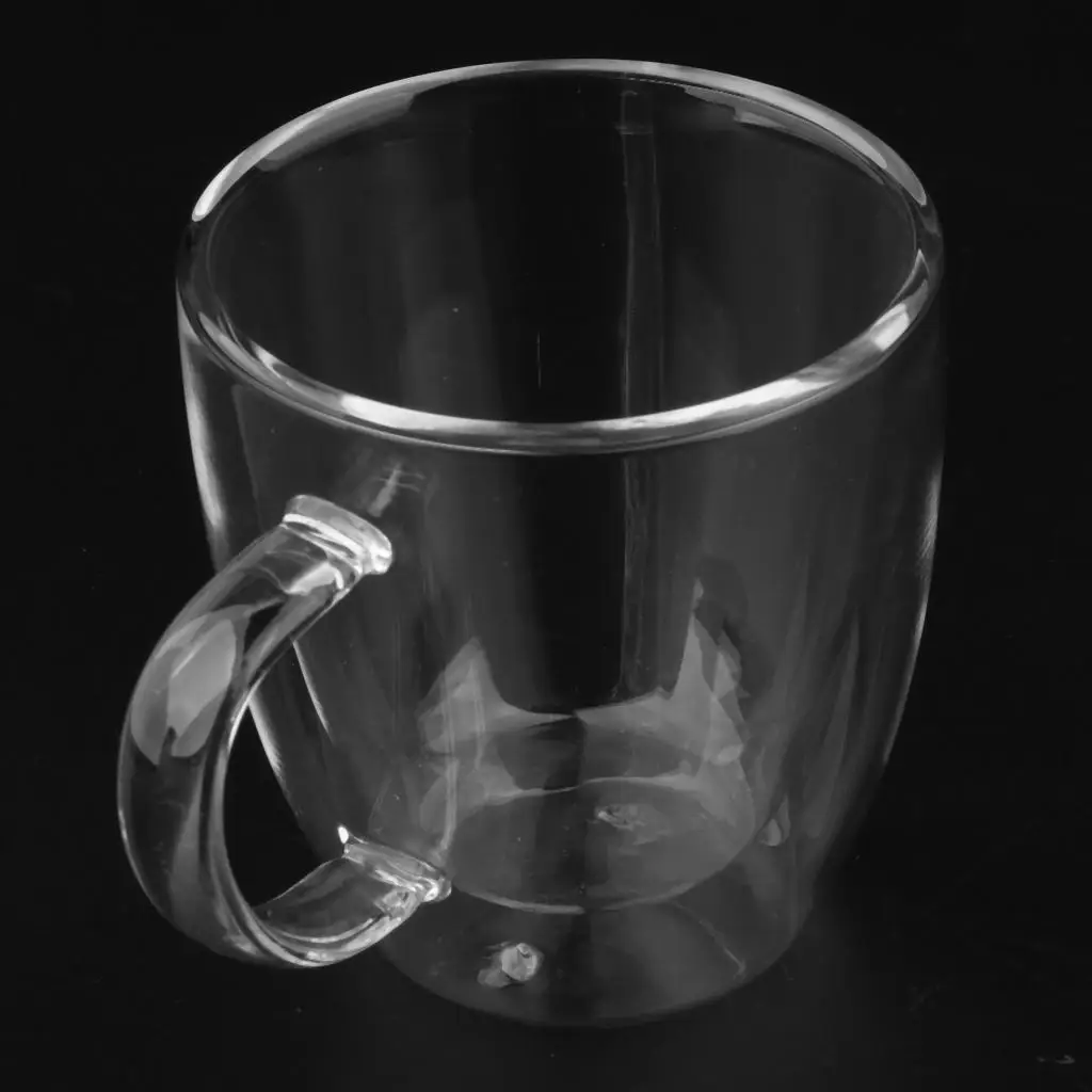 

Кофейные чашки из боросиликатного стекла ручной выдувки с двойными стенками, термоизолированные кружки для эспрессо для офиса и профессиональных кофемашин