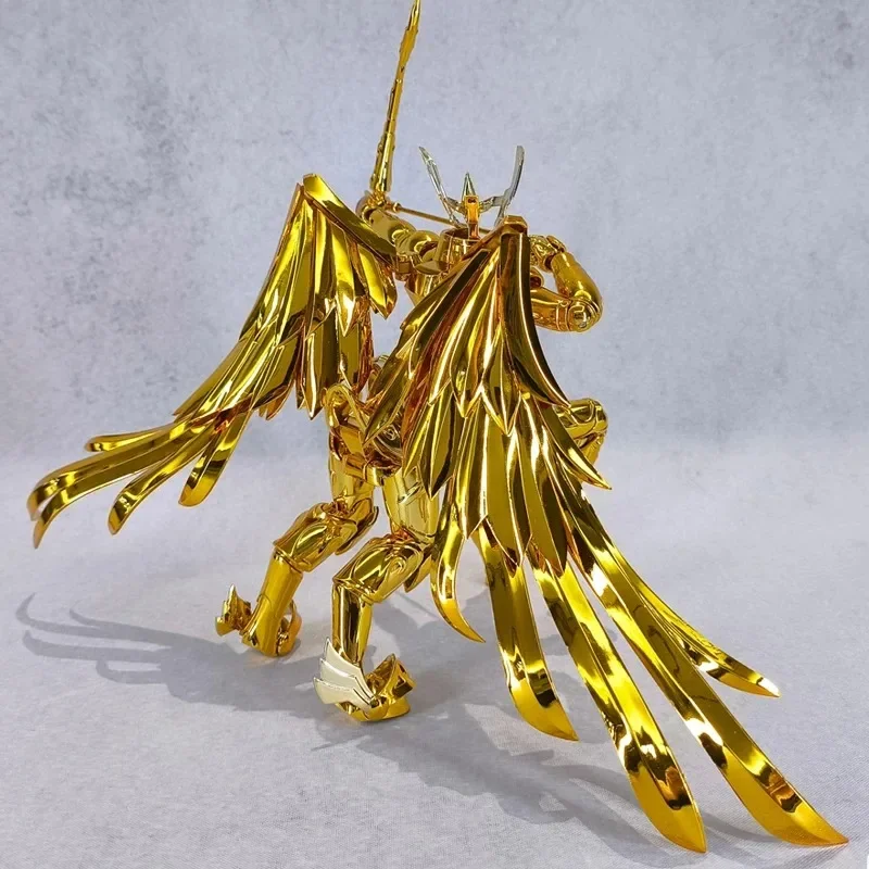 In stock CS Model Saint Seiya Myth Cloth EX Sagittarius Aiolos Totem/Object With Metal Armor Knights of the Zodiac Action Figure