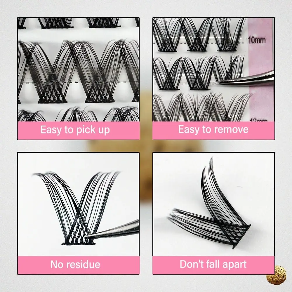 Selbstanwendung zum Selbermachen zu Hause, individuelles Wimpern-Set, natürlicher Look, Wispy mit Wimpernbindung und Versiegelung und Wimpernentferner