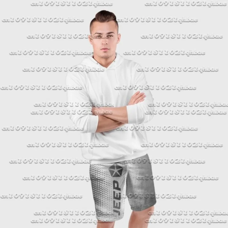 

Fashion 3D Motorcycle Racing Summer Shorts 2025 Global Trend Fast Drying Breathable Oversized Handsome Jeep Light Color Change