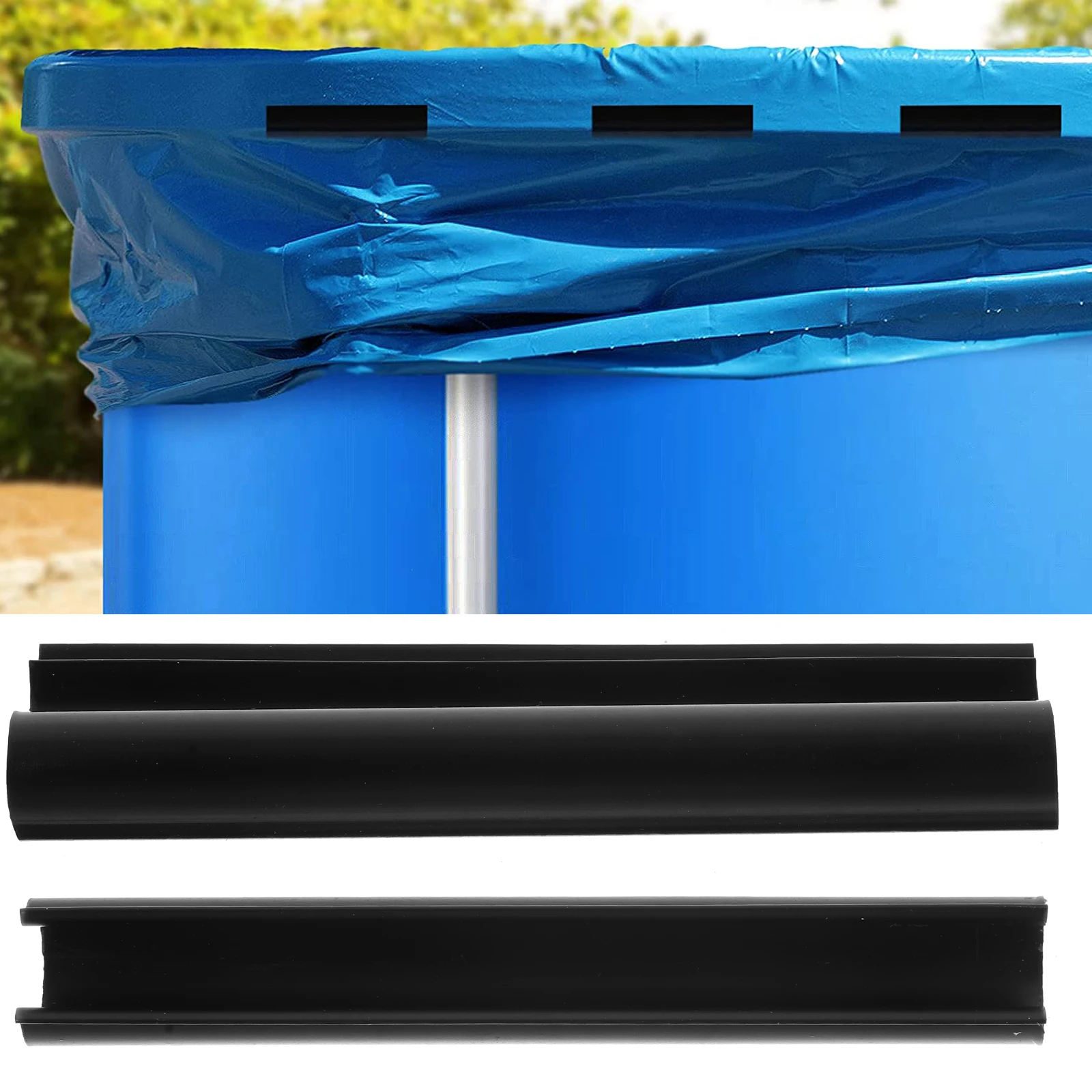 

1Set Replaceable Pool Cover Clips Robust Plastic Buckles Firm Fixation for All Season Pool Cover Needs Useful Clips