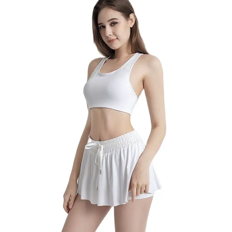 

2 in1 Flowy Fitness Yoga Shorts for Women Gym Workout Comfy Soft Dresses Athletic Pants Running Leggings Sportwear