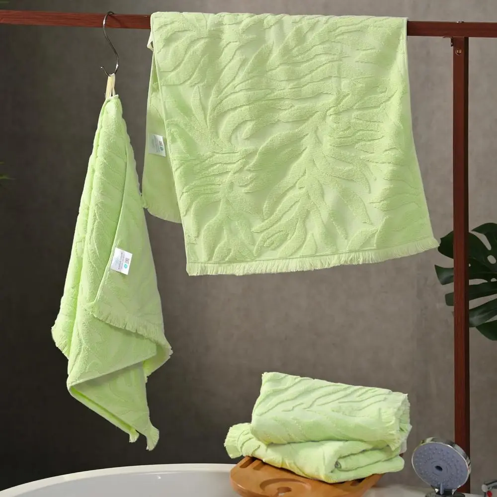 

Полотенца для рук премиум-класса из 100% хлопка и жаккарда, 4 шт. (19 x 35 дюймов) — ультра-впитывающие, быстросохнущие полотенца для спа-салона и спортзала для дома | Декоративный Ta