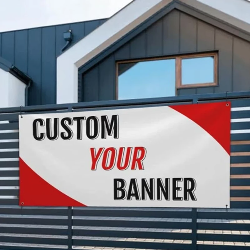 Any Size Custom Banner Flag Logo Suitable For Indoor Outdoor Porche Courtyard Birthday Parties Family Dinners Achool Reunions