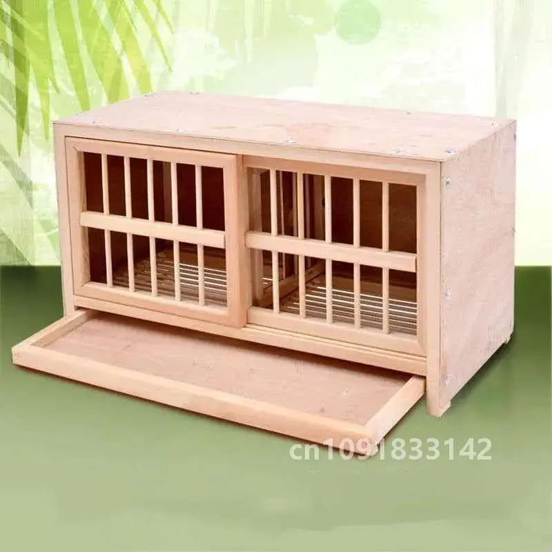 

60x30x35cm DIY Wooden Pigeon Cage Bird Poultry Breeding Box Racing Pigeon Equipment Pigeon Matching Nest Bird Pairing Cage