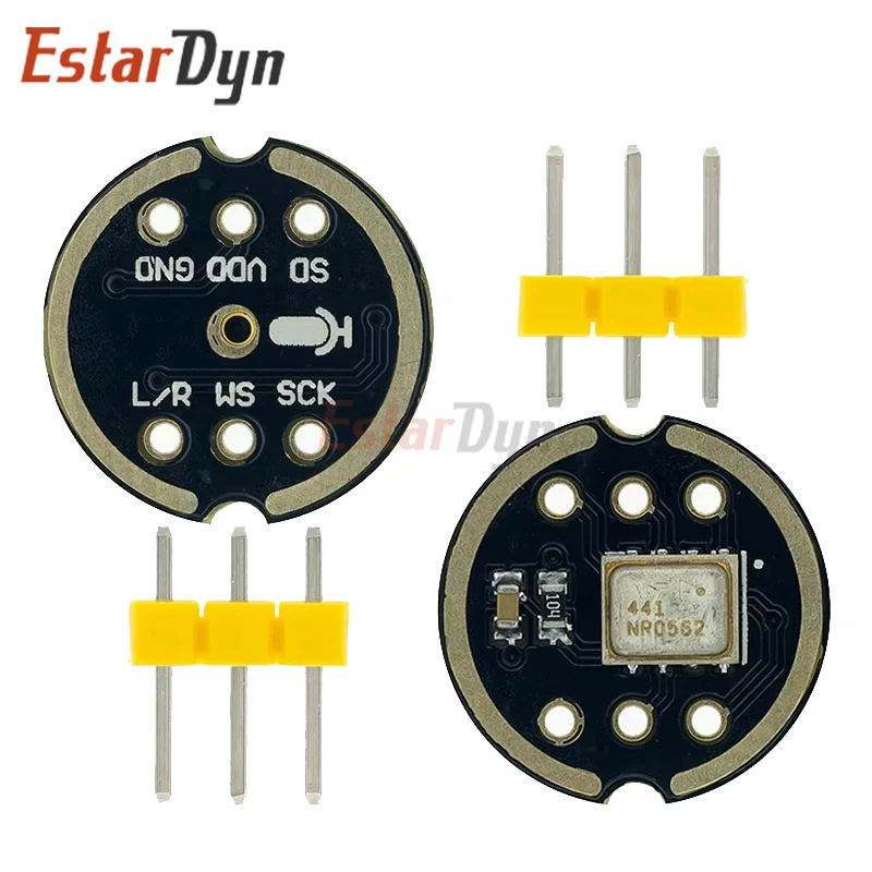 EstarDyn Omnidirectional Microphone Module I2S Interface INMP441 MEMS High Precision Low Power Ultra small volume for ESP32