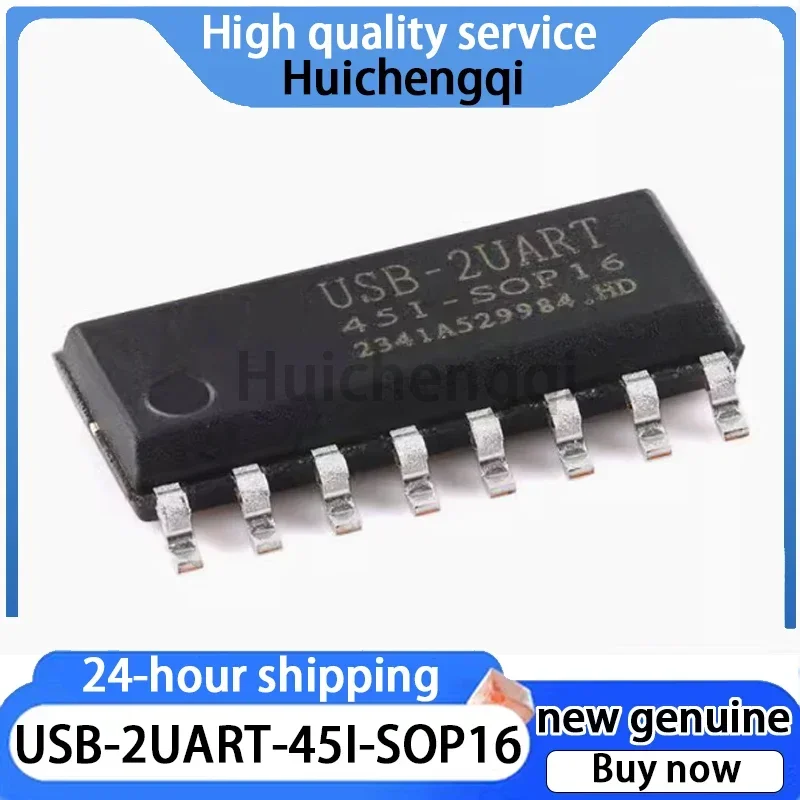 5PCS Genuine USB-2ART-45I-SOP16 USB To Dual Serial Port Dedicated Chip