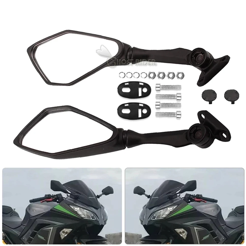 Motorcycle Side Rear View Rearview Mirrors For Kawasaki Ninja 300R/EX300 ABS Ninja ZX-6R 636 ZX6R 2013 2014 2015