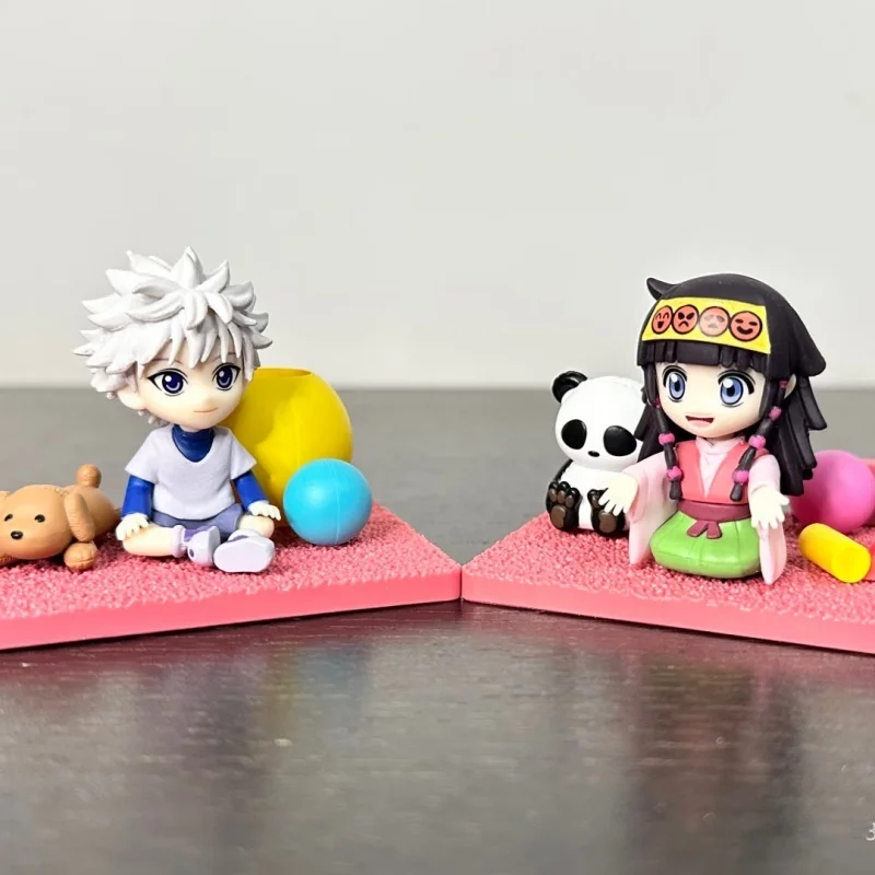 

Re-Ment HUNTER×HUNTER DesQ Desktop Figure HUNTER 4,5 Killua Alluka Illumi Kalluto Silva Zeno Original Toys Desktop Ornament Gift