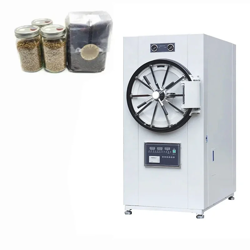 150L 200L 280 Liter Medical Autoclave Mushroom Autoclave Horizontal Pressure Steam Sterilizers esterilizador de alimentos