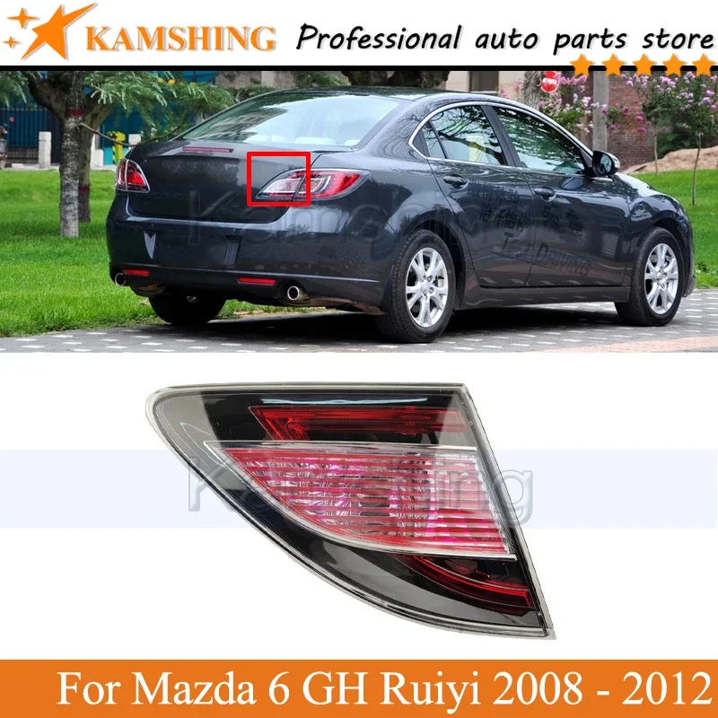 Kamshing Inner Rear Tail  lamp For Mazda 6 GH Ruiyi 2008 - 2012 Rear Brake  Tail  Tail lamp head Lamp  Light