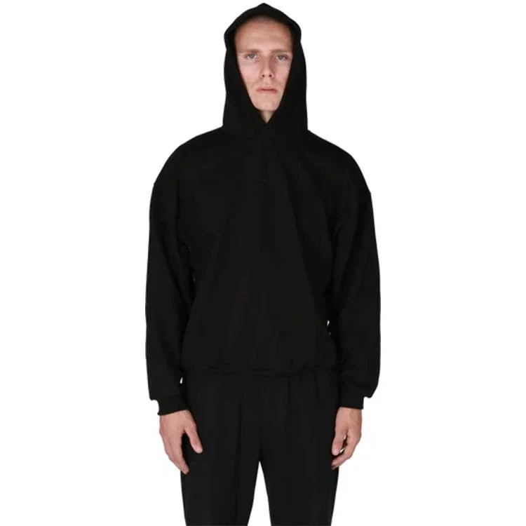 Moletom com Capuz Yanzi Black Dog para Jovens, Moda Casual de Outono e Inverno, Camiseta Estampada com Capuz para Homens