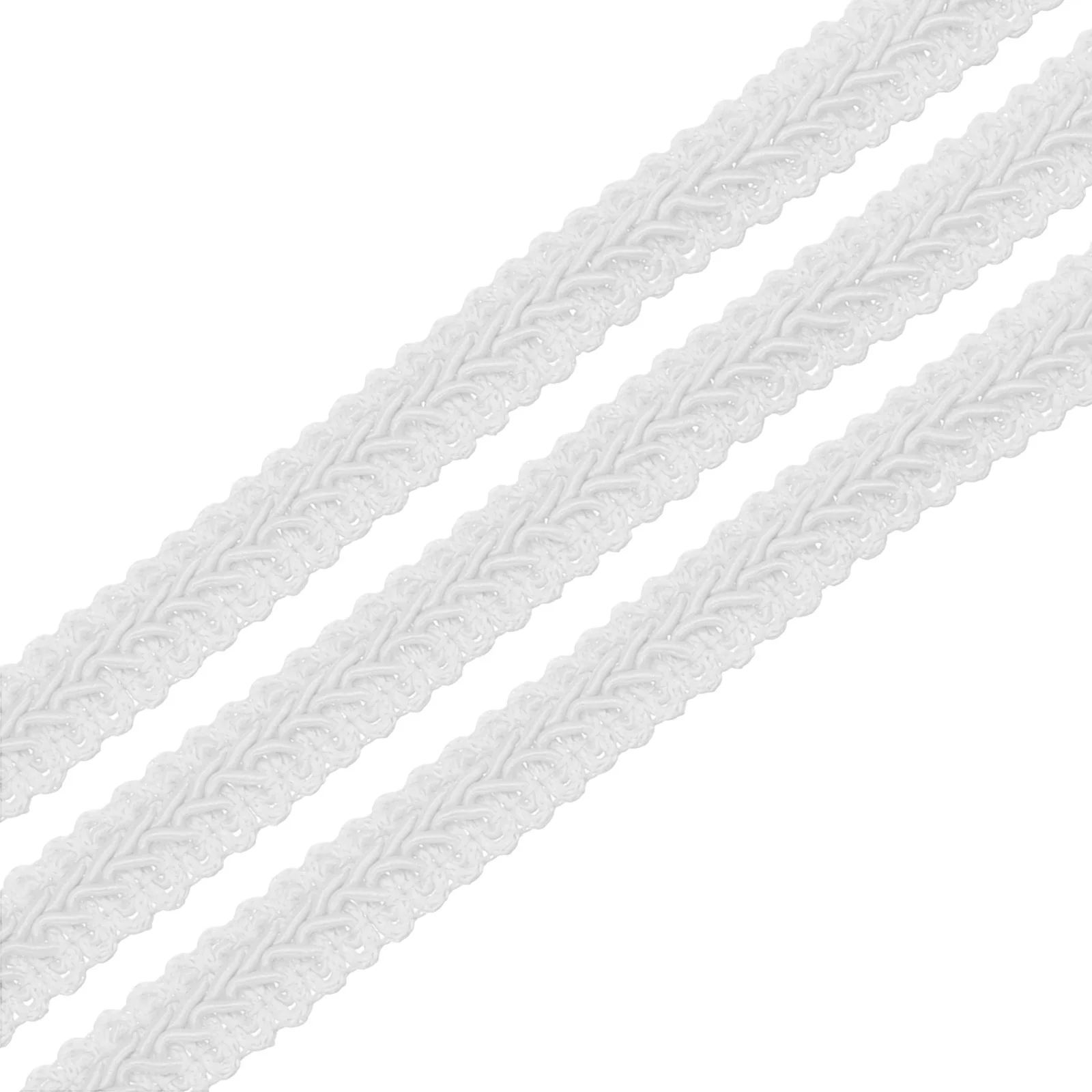 

2pcs Gimp Braid Trim Braided Lace Trim Ribbon Neckline Garment Decorative Material Sewing for DIY Craft 13 Yards x 1/2"(12mm)