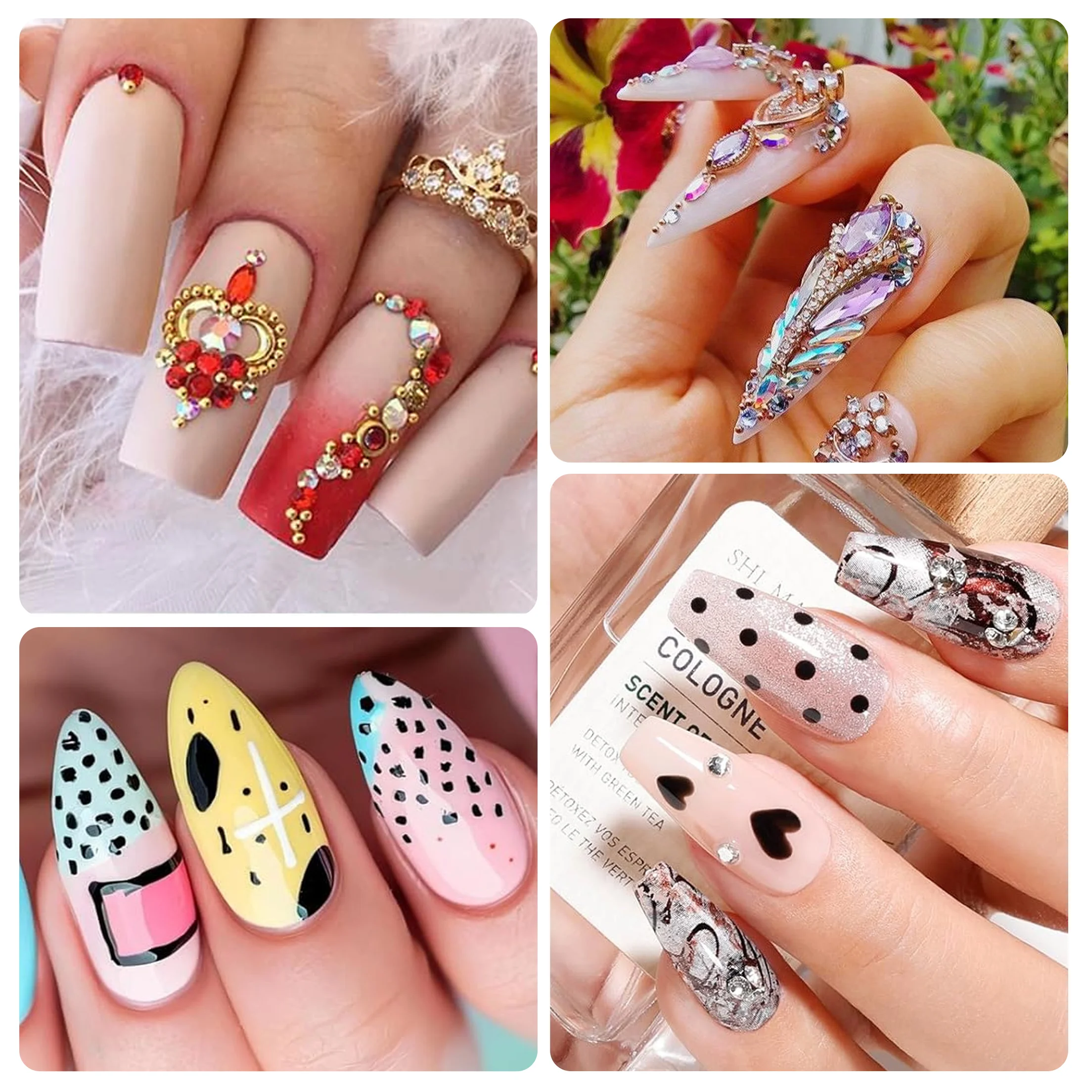 Diamond Embroidery Double Head Point Drill Pen Dot Painting Point Pen Nail Art Rhinestone Picker Wax Pencil Crystal Handle Tool