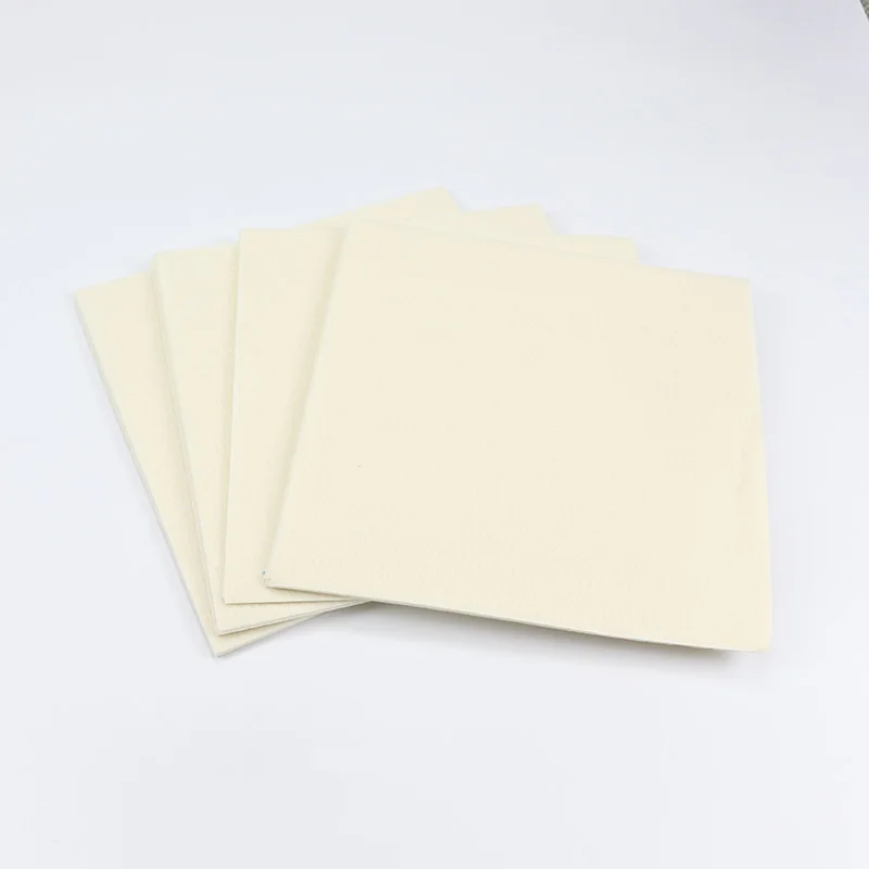 30CM Creamy White Cloth Felts Nonwoven Plain Color Fabric Pack For Handmade Sewing Babys Felt Book Toys Cloth Material 10 Sheets