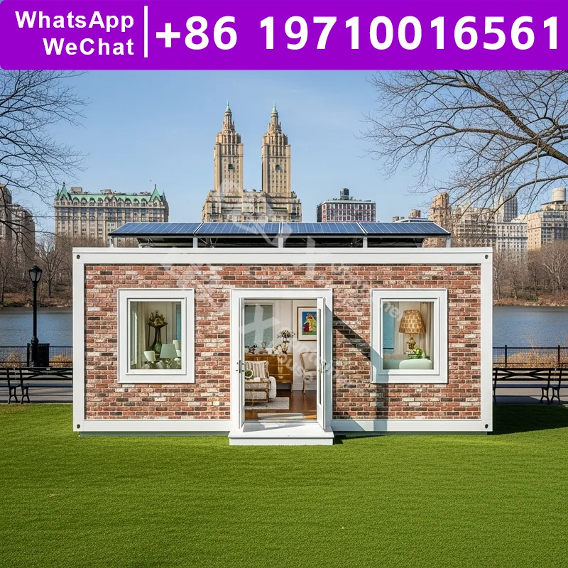 

Flat Pack Home Mobility Mobile Home Fabricated Homes Durable Multilevel Residence Convenient Anti Rust Prefab Container System