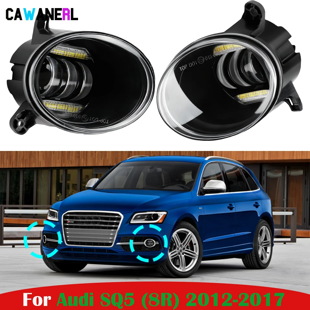 

1 Pair 30W Canbus Car LED Fog Light Daytime Running Lamp DRL Assembly For Audi SQ5 (8R) 2012 2013 2014 2015 2016 2017