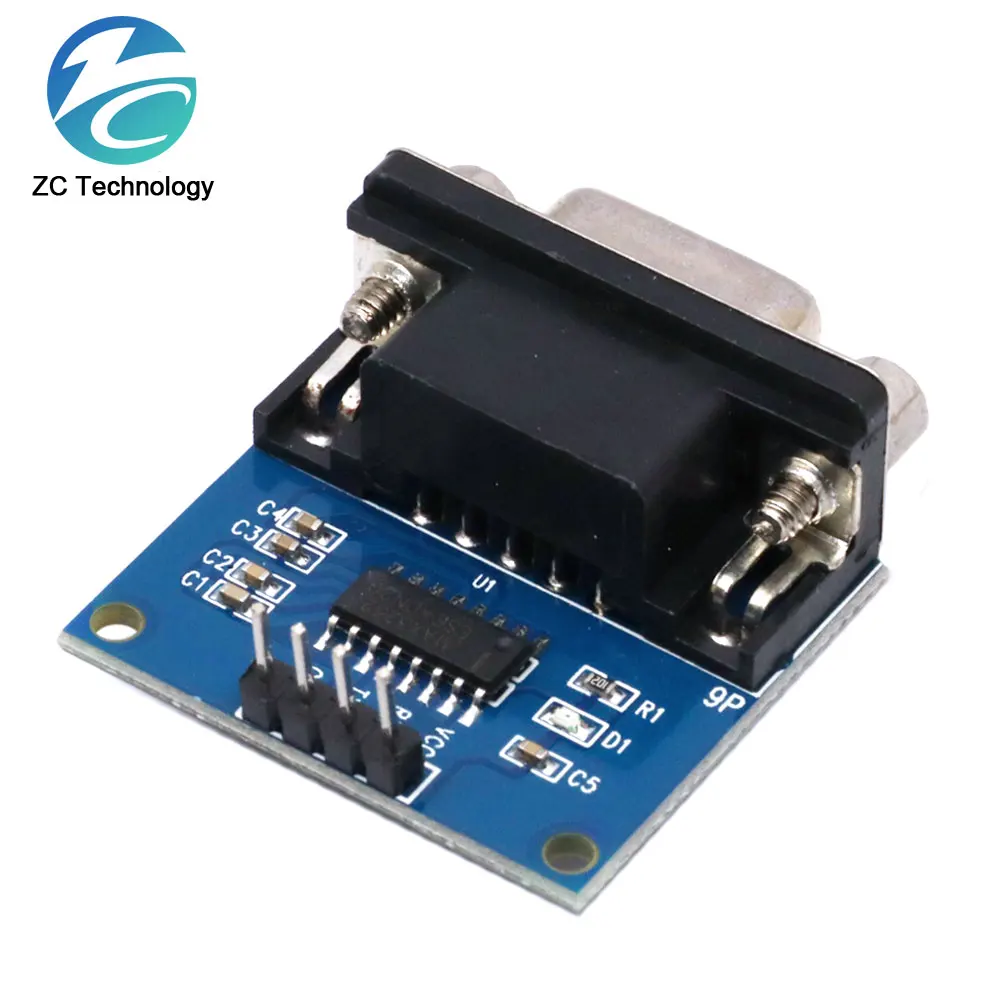 MAX3232 Moduł konwertera portu szeregowego RS232 na TTL Złącze DB9 MAX232 dla Arduino