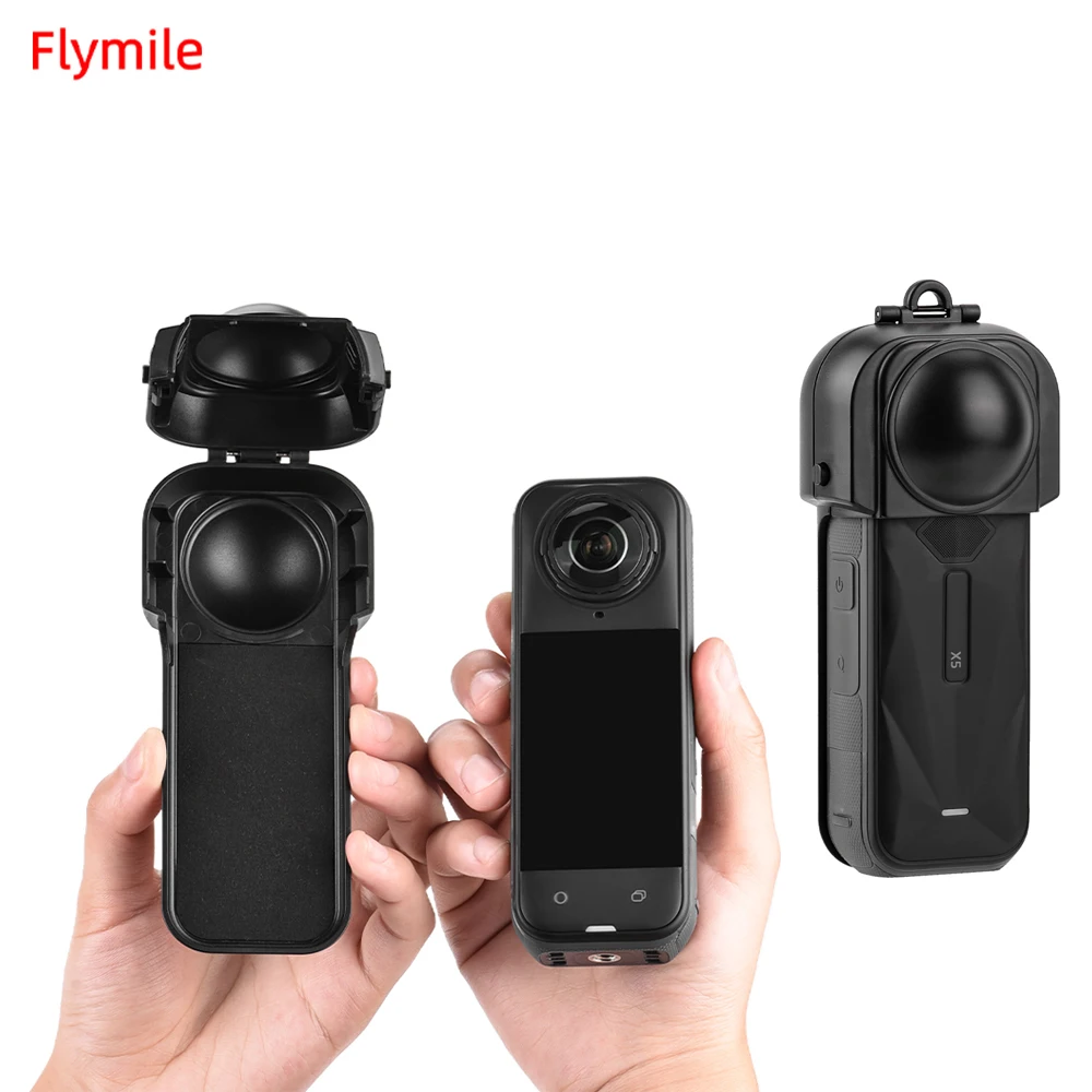 غطاء حماية شاشة Flymile لكاميرا Insta360 X5 غطاء عدسة واقٍ مضاد للخدش X5 ملحقات