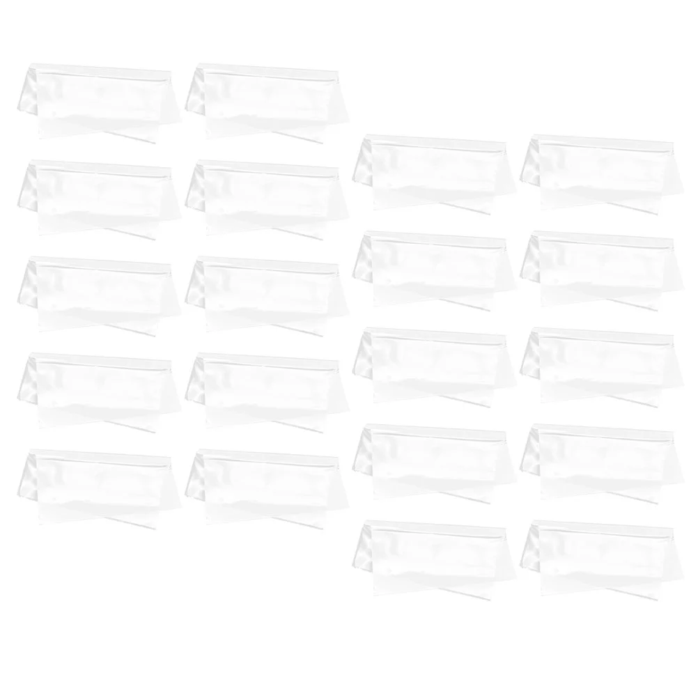 20pcs Clear Outer Vinyl Record Sleeves Covers Adhesive Plastic Record Protection Cover