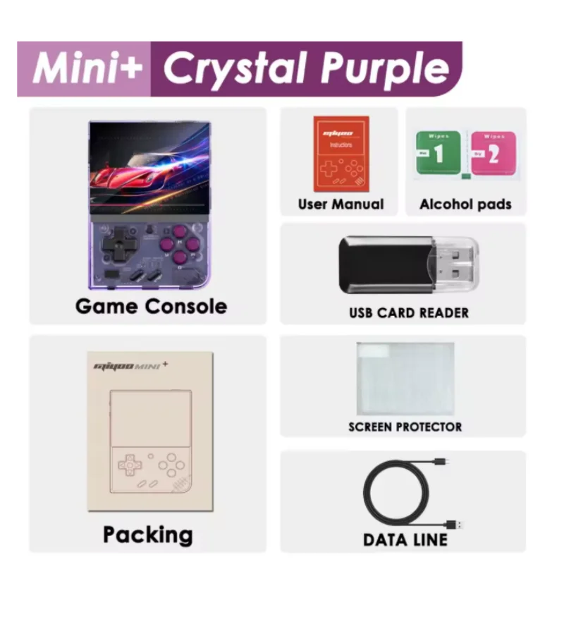 MIYOO Mini Plus Portable Handheld Game Console Miyoo Mini+ Classic Retro Video Game Console Player Linux System Children's Gift