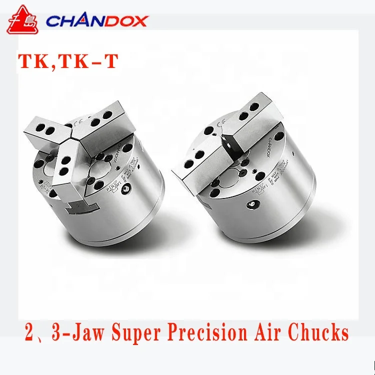 Taiwan Brand CHANDOX 2 3-Jaw Super Precision Air Chucks TK-04 TK-06 TK-08 TK-04T TK-06T TK-08T