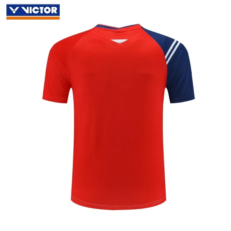 Victor Badminton Wear Sports set Quick drying top T-shirt Men's and women's running sweat wicks short sleeve breathable shorts