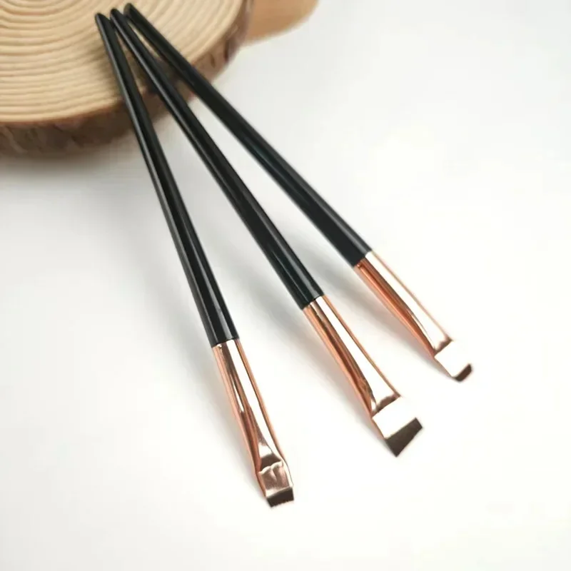 3-9pcs Makeup Brush Set - Sickle-Shaped Eyeliner Ultra-Fine Eyeshadow & Fine Angled Eyebrow Brushes for Precision Beauty Tools