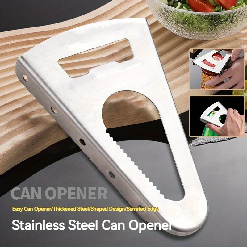 1pc Jar Opener Tool,Screw Cap Jar Bottle Opener,Stainless Steel Jar Opener,Can Opener,Manual Non-slip Twist Cap Bottle Opener