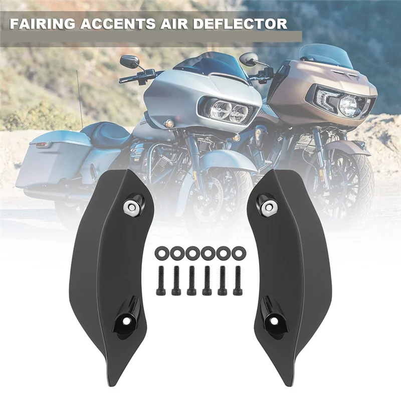 

A040-Motorcycle Upper Batwing Fairing Accents Air Deflector Wind Deflectors For Road Glide FLTRX FLTRXS FLTRUSE 15-Up