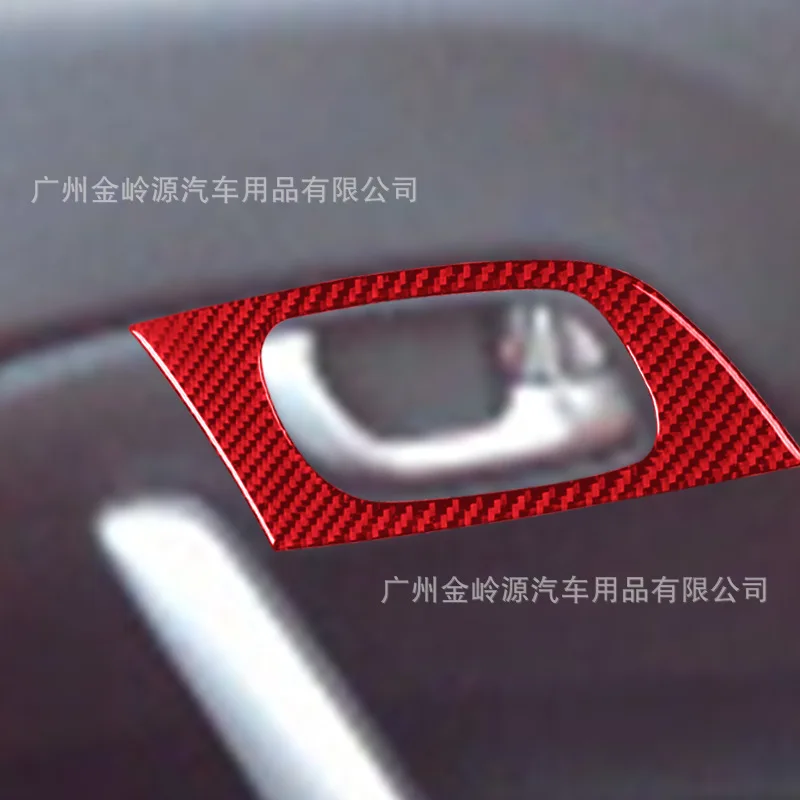 Suitable for 13-15 Honda Civic 9th generation car interior modification carbon fiber front side door handle decorative stickers