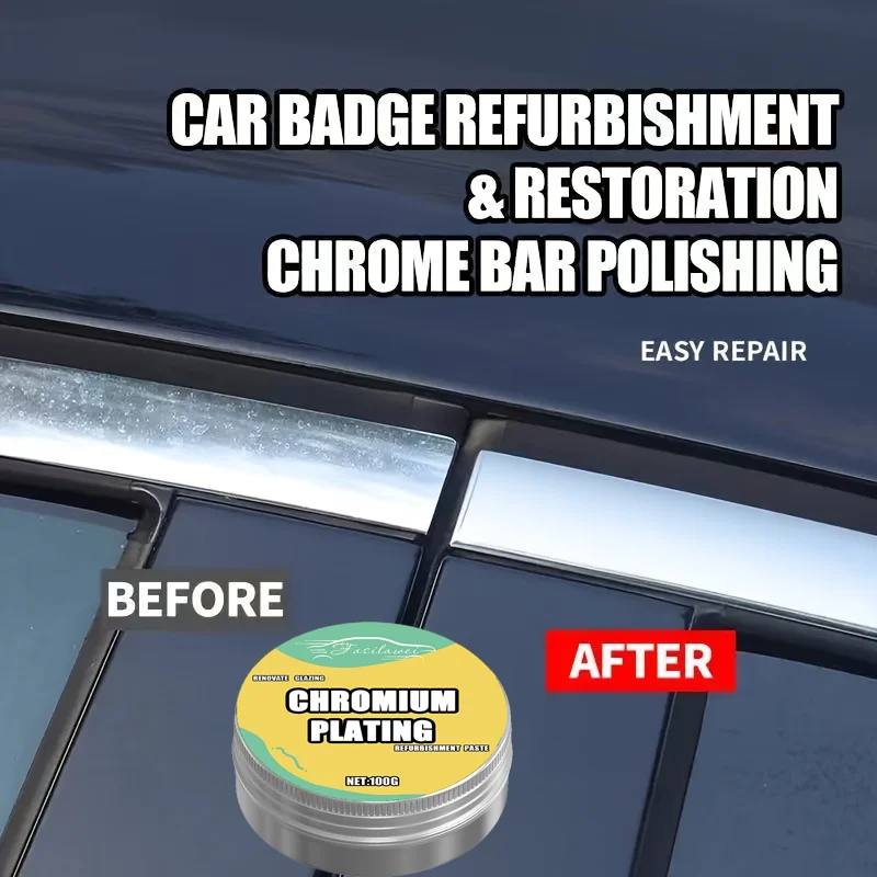 Good Multipurpose Metal Polishing Paste - Chrome Repair and Polishing Compound for Cars, Motorcycles, RVs, Kitchen Appliances, B