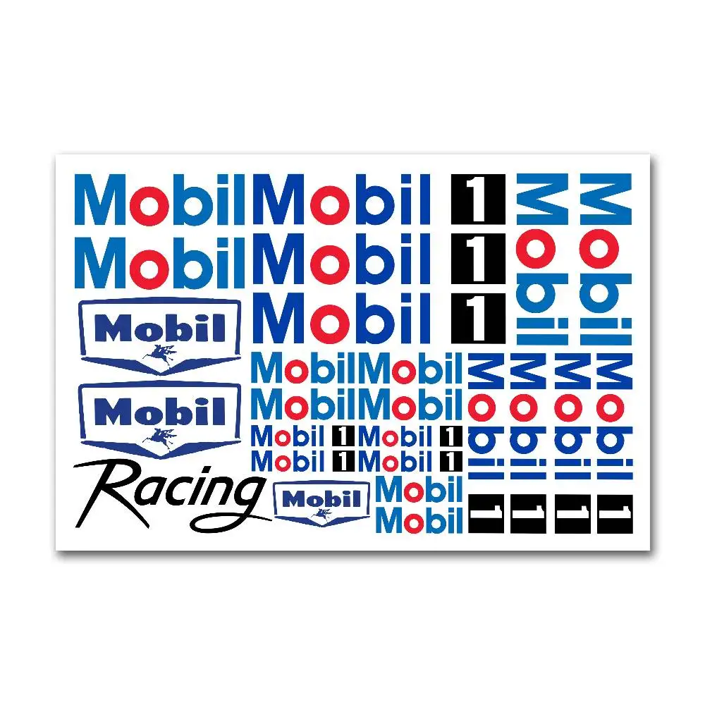 M-Mobil 1s autocollants Moto autocollant Auto carrosserie pare-chocs fenêtres Moto ordinateur portable murs vinyle décalcomanie voiture Tuning accessoires