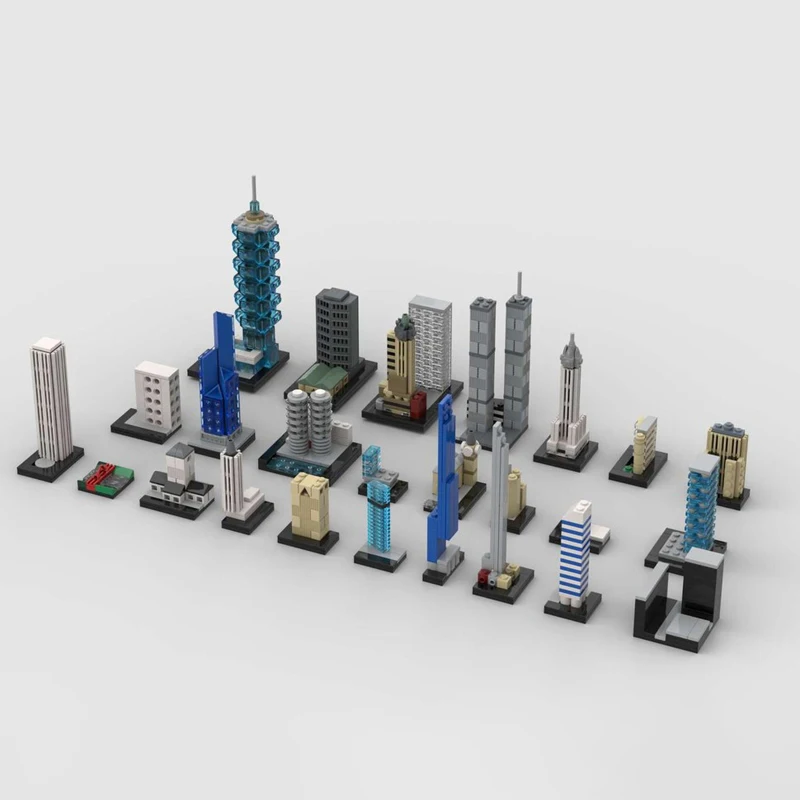 MOC Building blocks toy Skyscraper series model 1327pcs creative holiday gift for all architecture lovers birthday