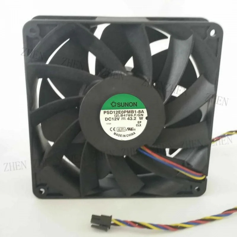 

Y FOR SUNON PSD12E0PMB1-8A 12V 43.20W 140mm 14038 4-wire cooling fan