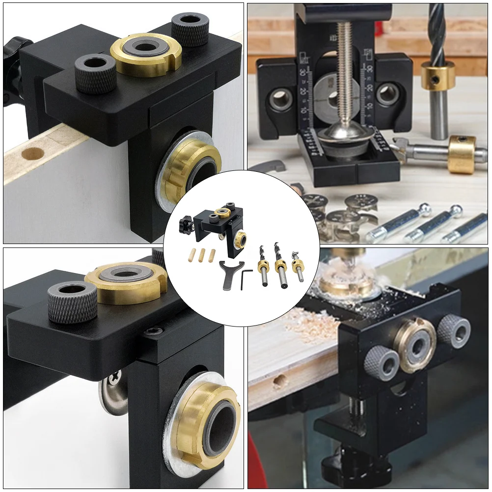 

1 set Hole Punch Locator Set for Carpentry Woodworking Manual Drilling A Package High Quality Material Long Service