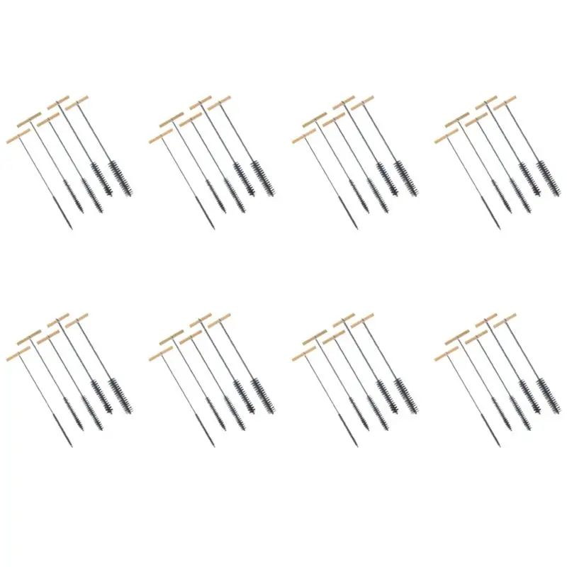 

Набор щеток для сверлильных машин N84R 8X, 8/12/16/20/25 мм, из нержавеющей стали, для чистки отверстий, для ударных дрелей