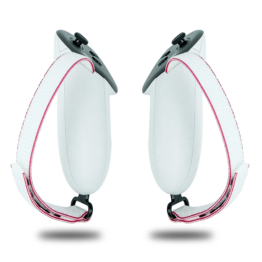 طقم بديل لجهاز تحكم ميتا كويست 3 ، غطاء بطارية مع حزام ، غطاء هزاز ، ملحقات ألعاب الواقع الافتراضي