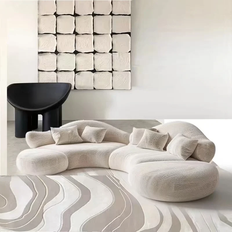 

White Individual Living Room Sofas Couch Sectional Minimalist Accent Outdoor Sofa Modern Luxury Lazy Divano Postmodern Furniture
