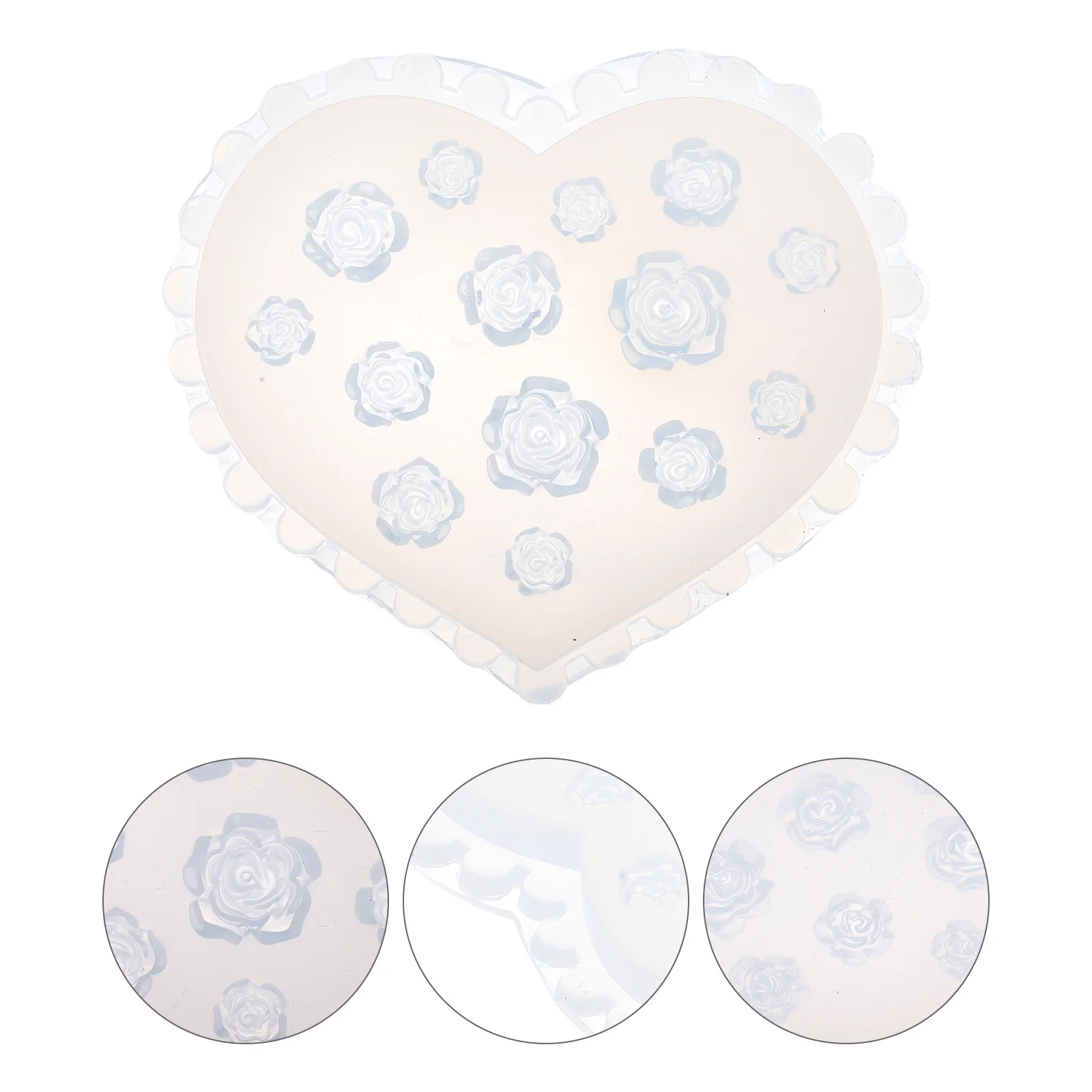 3 Buah Cetakan Liontin Kalung Silikon Desain Mawar untuk Perhiasan Resin Epoksi Kerajinan DIY Cetakan Pengecoran Cetakan Resin Epoksi