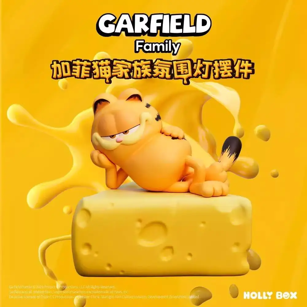 

【new】Genuine Cartoon Garfield Cute Atmosphere Light Cake Decoration Night Light Doll Trendy Play Gift Creative Birthday Toy