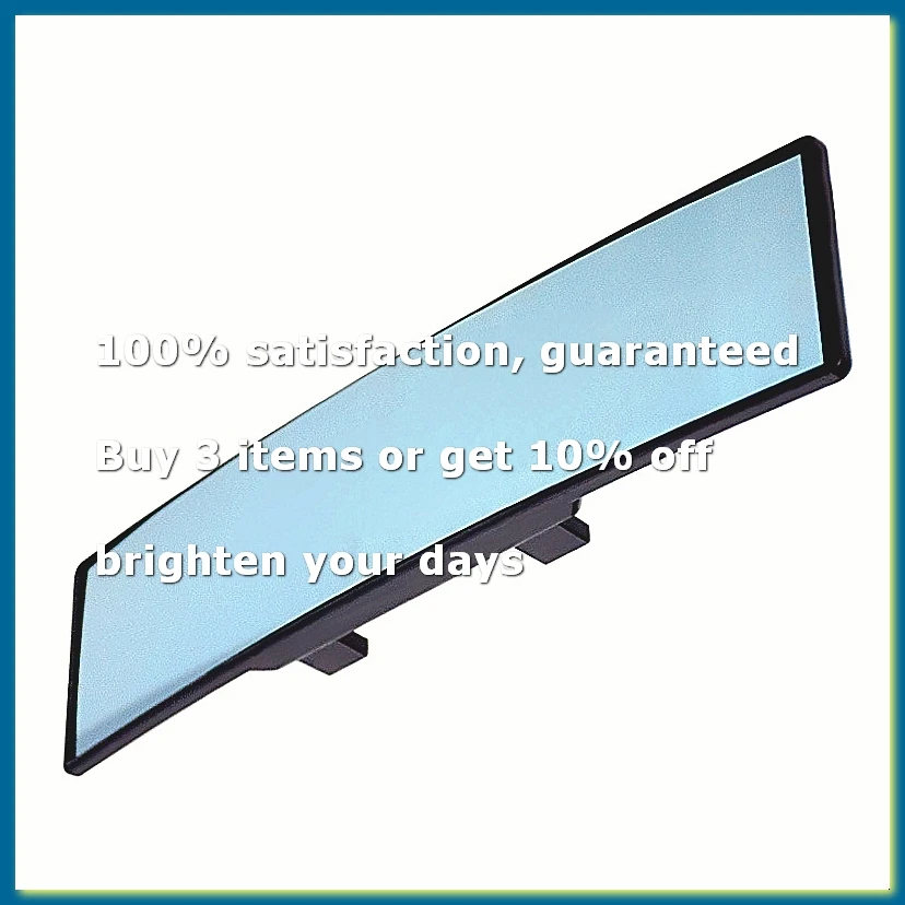 Universal Fit Wide Angle Panoramic Auto Interior Rearview Mirror 11.8 Inch 300mm Blue